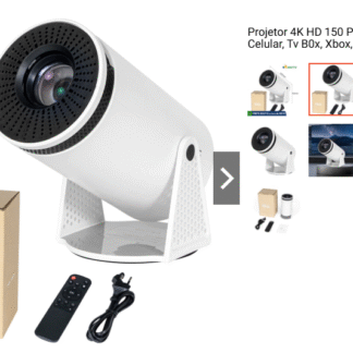 Projetor 4K HD 150 Polegadas Celular, Tv B0x, Xbox, PS, Pc, Wifi e Bluetooth HY300 Magcubic 110/220